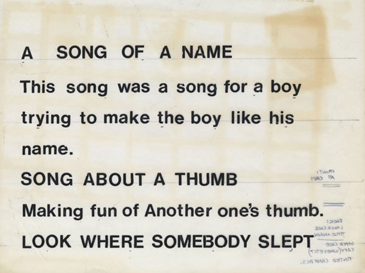 Song of a name